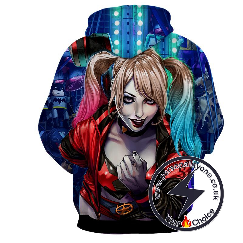 Harley Quinn - Harley Quinn 3D - Hoodies